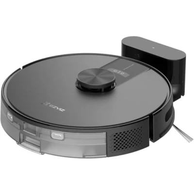 Imagen de EZVIZ Robot de Limpieza Automatica Aspiracion Friega Suelos,Succión 4000Pa, Navegación LDS LiDAR &amp; Detectores Infrarrojos Obstáculo, Control App/Alexa/Google, RE4 Negro