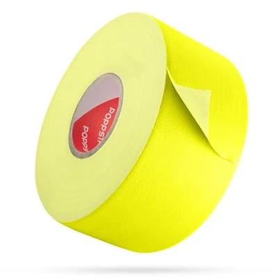 Imagen de Poppstar cinta adhesiva de neón UV 25m x 50mm, fluorescente, amarillo neón, 1 rollo