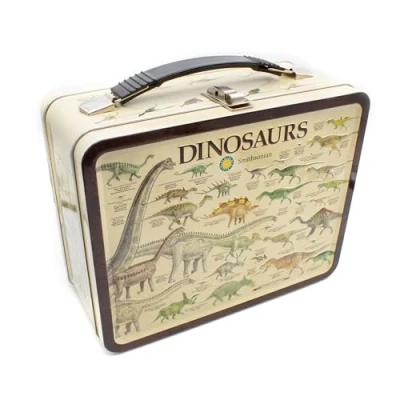 Imagen de AQUARIUS 48183 Smithsonian Dinosaurs Caja de lata grande, multicolor, 8 pulgadas