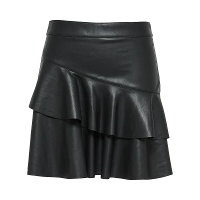 Imagen de Falda de mujer Only Emma imitation cuir frill