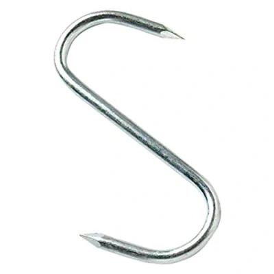 Imagen de Merriway bh05402 Carnicerías Señaló gancho en forma de S, acero galvanizado, 150 mm, set 10 piezas