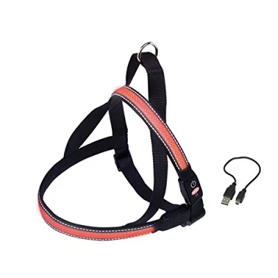 Imagen de Nobby Norwger Flash Mesh Arnés (Talla XL: 80 100 cm + 56 cm, Ancho: 38 mm), Color Rojo