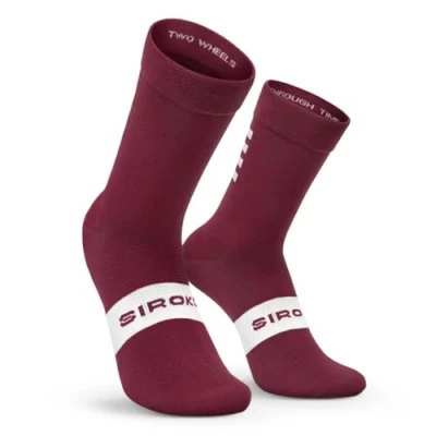 Imagen de SIROKO Calcetines para Ciclismo S1 Maroon Volata Burdeos M