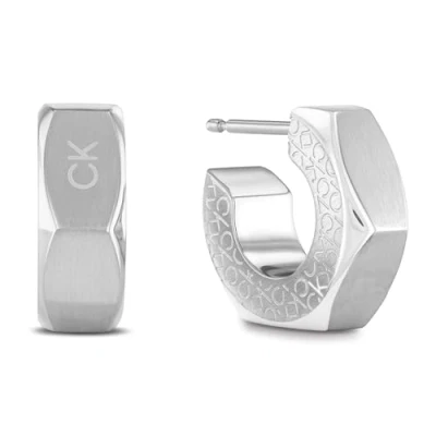 Imagen de Calvin Klein Pendientes de botón para Hombre Colección LATCH Acero inoxidable 35000263