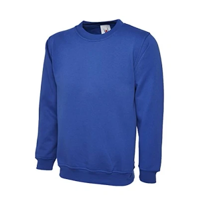 Imagen de Sudadera clásica sin Dibujo de Cuello Redondo, Uneek (Peso: 300 g), Azul, UC203