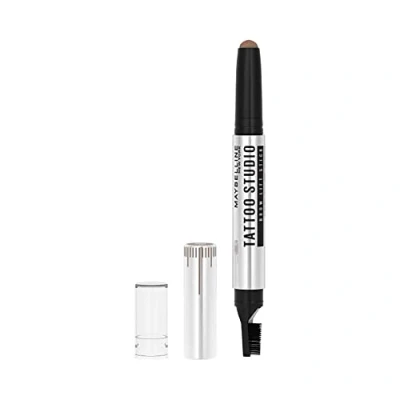 Imagen de Maybelline New York, Stick de cejas, Efecto laminado, Fórmula en cera, resultado natural, Tattoo Brow Lift Stick, Tono 02 Soft Brown