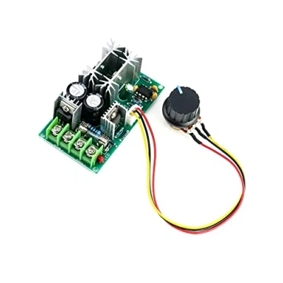 Imagen de QWORK controlador de velocidad del motor PWM DC 12V 24V 36V 48V 20A módulo accionamiento alto rendimiento electrónico, para regulador LED ultrapequeño 20 A