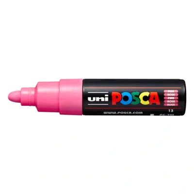 Imagen de uni ball 181328 Marcador POSCA con punta redonda ancha, rosa