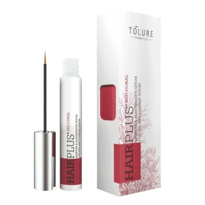 Imagen de Tolure Cosmetics Coral Rojo Suero para pestañas y cejas 3 ml