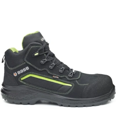 Imagen de BASE, Be Powerful Top, bota de seguridad, Special, color negro y verde, S3 WR SRC, talla 37