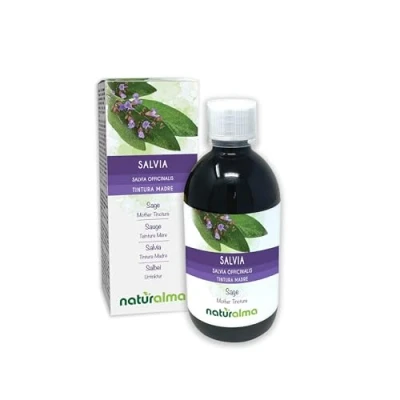 Imagen de Salvia (Salvia officinalis) hojas Tintura Madre sin alcohol Naturalma Extracto líquido gotas 500 ml Complemento alimenticio Vegano