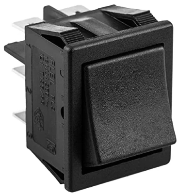 Imagen de BeMatik Interruptor conmutador basculante Negro DPDT 6 Pin