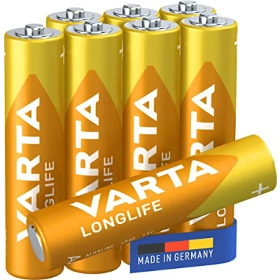 Imagen de Varta 4103 Pack de 8 pilas alcalinas AAA, color a mAhrillo
