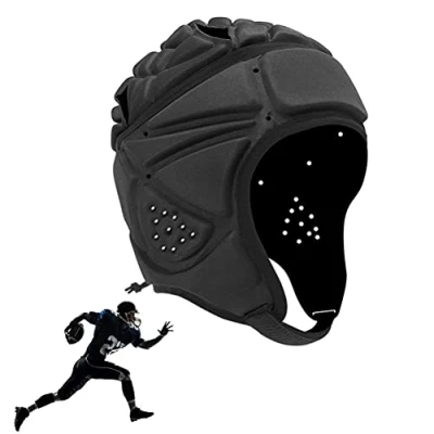 Imagen de Cascos De Rugby, Rugby Unisex Casco Suave Headguard Protección La Cabeza Cubierta Ajustable Deportivo Para Adultos Jóvenes