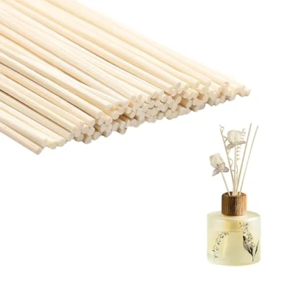 Imagen de 50 Piezas Varillas Ambientador, Difusoras, Reemplazo De para SPA El Hogar Oficina Dormitorio (25cm x 3mm, Color Madera)