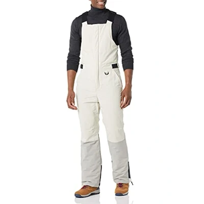 Imagen de Amazon Essentials Peto para la Nieve Aislante y Resistente al Agua Hombre, Gris Marfil Bloque de Color, S