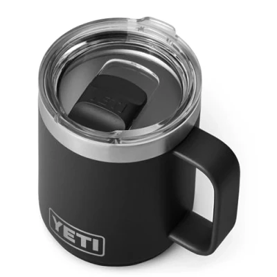 Imagen de YETI Rambler Mug, Vacuum Insulated Stainless Steel Stackable Mug with Magslider Lid, Black, 10 oz (296 ml)