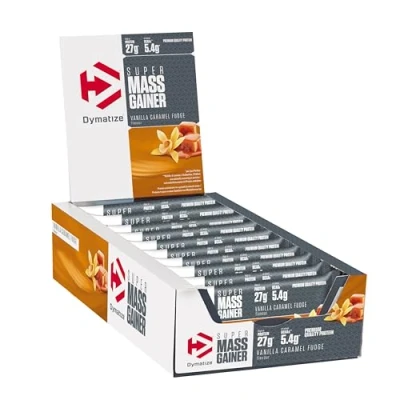 Imagen de Dymatize Super Mass Gainer Bar Vanilla Caramel Fudge Barrita Weight + Proteína