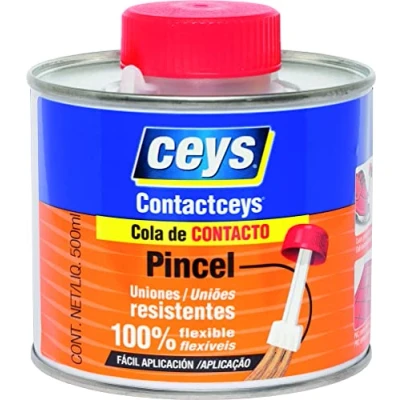 Imagen de Ceys Cola Contacto Contacceys Uniones Flexibles y Resistentes Pincel 500 ML