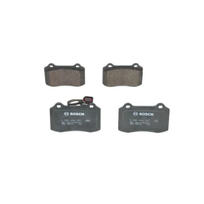 Imagen de BOSCH 0 986 494 367 Juego de pastillas freno Low Metallic con sensor desgaste incorporado Chapa antichirridos SEAT: Leon I Hatchback