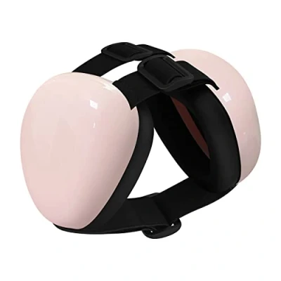 Imagen de derYEP DHP05 Orejeras para Perros protección auditiva 29dB NRR contra el Ruido Calma y sueño (Grande, Rosa)