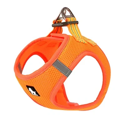 Imagen de True Love Arnés para Perro, Malla de Aire Suave, Ajustable, Reflectante, Chaleco Mascotas Razas pequeñas y Medianas, Talla XS, Color Naranja