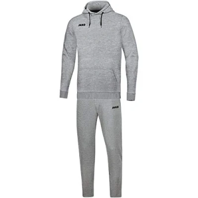 Imagen de JAKO Jogginganzug Base mit Kapuzensweatshirt Chándal, Hombres, Gris Claro Jaspeado, Medium
