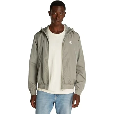 Imagen de Calvin Klein Jeans Hooded Chaqueta fina, Hombre, Talla: XL, Laurel oak