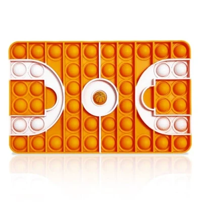 Imagen de Yeefunjoy Pop It Fidget Toy, Push Bubble Sensory Explotar Burbujas Silicona Sensorial Juguete Educativo de Cancha Baloncesto Juguetes Antiestres Popit para Aliviar el Estrés y la Ansiedad