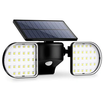 Imagen de OUSFOT Luz Solar Exterior, 56 LED Focos Exterior Solares Ajustable 360Luz con Sensor de Movimiento Adecuado para Jardín y Garaje