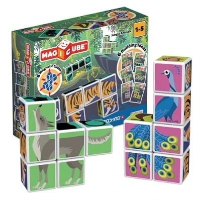 Imagen de Geomag Magicube Juego de construcción magnética, 6 Piezas