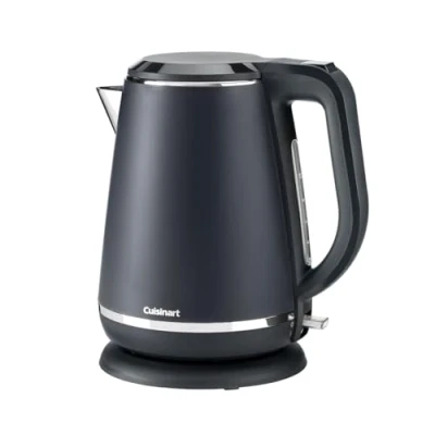 Imagen de Cuisinart hervidor de agua eléctrico con jarra Hervido rápido, sin cable, 3KW Gris, Acero inoxidable 1,5L capacidad Forma parte juegos coordinados y tostadora