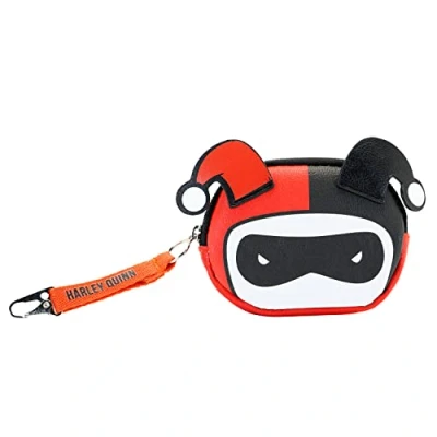 Imagen de DC Comics Harley Quinn Chibi Monedero Pill, Rojo, 12 x 8.5 cm