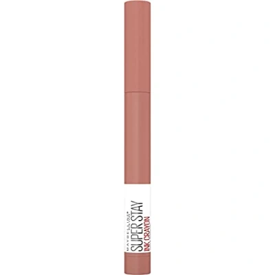 Imagen de Maybelline New York, Superstay Ink Crayon Pintalabios Mate Cremoso Larga Duración, Fácil aplicación, No reseca, Tono 95 Talk the Talk, 20 g