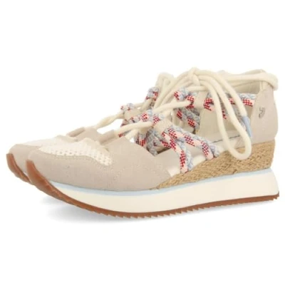 Imagen de Sneakers Abiertos Off White Tipo Espadrille con CUÑA para Mujer IONA