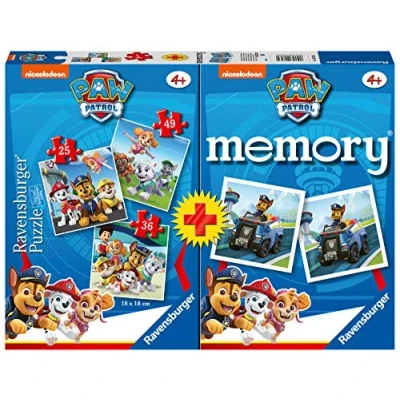Imagen de Ravensburger 20823 Multipack Paw Patrol, Puzzle y Juego para Niños, Edad Recomendada 4+