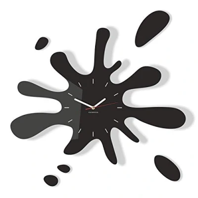 Imagen de FLEXISTYLE Z18K_1 Reloj de Pared, Acrílico, Negro, 64 x 64cm