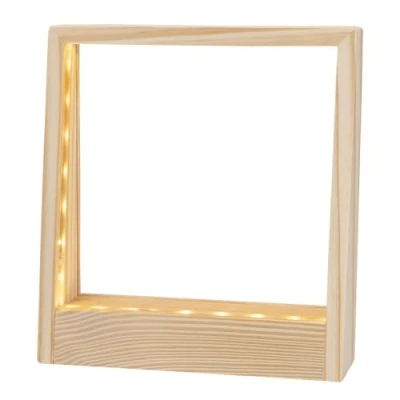 Imagen de Ideen mit Herz Marco de madera LED Iluminación blanca cálida para fotos, mapas, imágenes, etc. Pintura diamantes 31 17 cm x 18,4 5