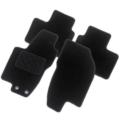 Imagen de AutoStyle TM VW549 Juego de alfombrillas suelo textil delante y detrás 4 negro