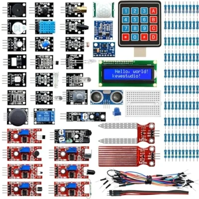 Imagen de KEYESTUDIO Actualizado 37 en 1 Kit de Módulos Sensores Compatible con Arduino UNO Mega 2560 Nano Raspberry Pi