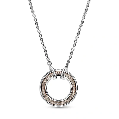 Imagen de PANDORA Collar 382772C01 50 círculo bicolor