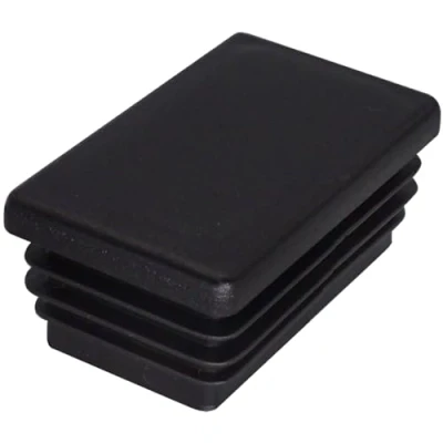 Imagen de SKIR&#039;CO 18 tapones rectangulares de plástico 30 x 50 mm, tapas tubo mate, insertos rectangulares, para postes valla, color negro RAL 9005