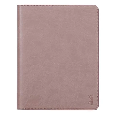 Imagen de Clairefontaine ES RHODIA 168108C Carpeta portadocumentos rodiarama de madera rosa para bloc notas y cuadernos A5 o A5+ Tamaño cerrado 19,5 x 25,5 cm Funda tablet piel sintética