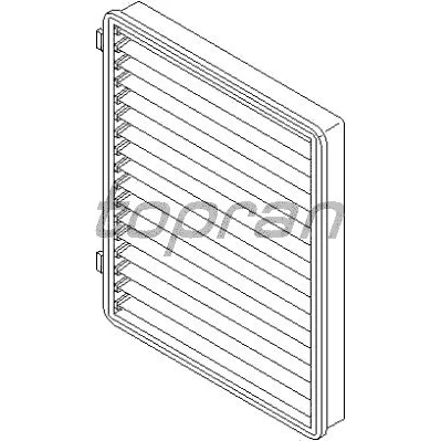 Imagen de TOPRAN 207 481 Filtro de habitáculo antipolen, Cartucho filtrante 270 210 27 rectangular CHEVROLET: Captiva, OPEL: Antara, VAUXHALL: Antara