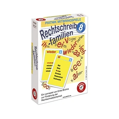 Imagen de Piatnik 7024 Rechtschreibfamilie Juego Infantil para Aprender a Escribir (Contenido en alemán) (versión