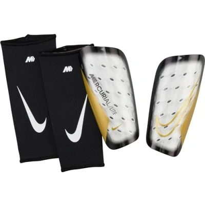 Imagen de NIKE Performance Mercurial LITE FA22 Espinilleras white/black/goldcoloured, Talla: Medium, White/black/gold coloured