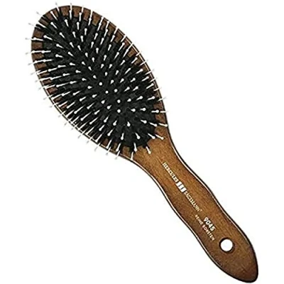 Imagen de HERCULES SÄGEMANN 9045 Paddle Brush Cepillo de pelo natural cerdas jabalí con poliamida cuidado para largo Madera oscura