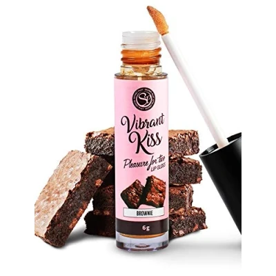 Imagen de Estimulante con sabor a brownie efecto hormigueo Lip gloss vibrante de Secret Play