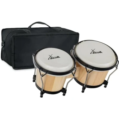 Imagen de Set de XDrum Bongo Club Standard Natural (incl. funda bongos)