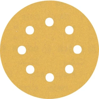 Imagen de Bosch Professional 5 x Lijas Expert C470 con 8 agujeros, para Madera dura, Pintura sobre madera, 115 mm, Grano 180, Accesorios Lijadora excéntrica